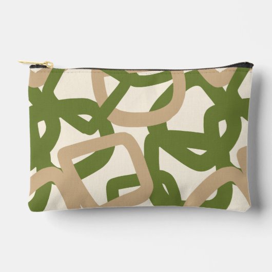 Square Tangle Olive Green Etui (Voorkant)