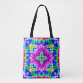 Square Tie Dye Canvas tas (Voorkant)