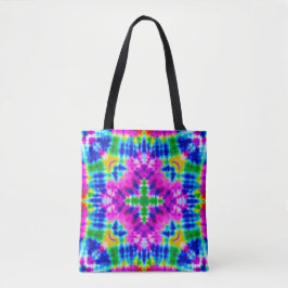 Square Tie Dye Canvas tas