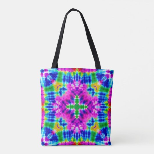 Square Tie Dye Canvas tas (Achterkant)