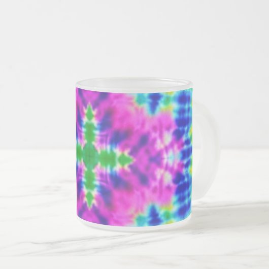 Square Tie Dye koffie mok (Voorkant rechts)