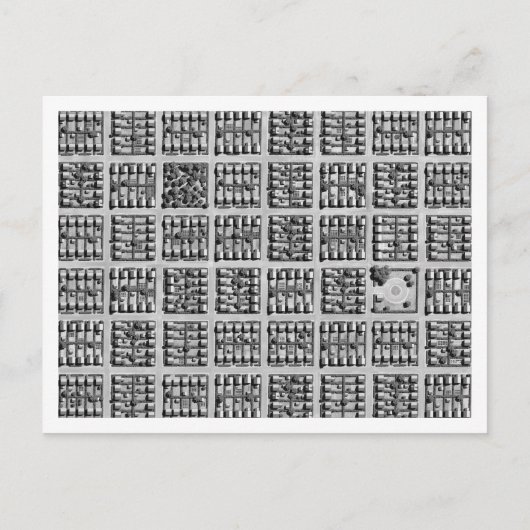 Square Town Briefkaart (Voorkant)
