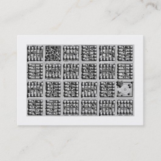 Square Town, Mini Artwork Visitekaartje (Voorkant)