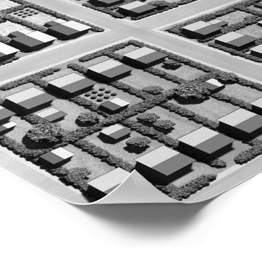 Square Town Poster (Hoek)
