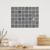 Square Town Poster (Keuken)