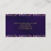 Square Tree of life - Amethyst and Fluorite Visitekaartje (Achterkant)