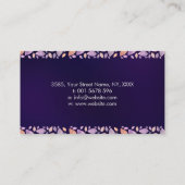 Square Tree of life - Charoite and Fluorite Visitekaartje (Achterkant)