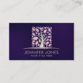 Square Tree of life - Charoite and Fluorite Visitekaartje (Voorkant)