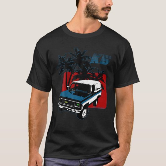 Square Truck Square Body Pickup Roundeye Round T-shirt (Voorkant)