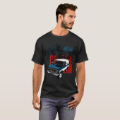 Square Truck Square Body Pickup Roundeye Round T-shirt (Voorkant volledig)