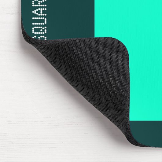 Square - Turquoise en Dk Green Muismat (Hoek)