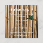 Square Visitekaartje - Bamboe - HAMbyWG (Voorkant)