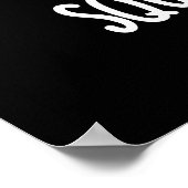 Square-vocado Funny Avocado Pun Dark BG Poster (Hoek)