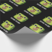 Square-vocado Grappige Avocado Puns Donker BG Cadeaupapier (Hoek)