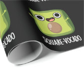 Square-vocado Grappige Avocado Puns Donker BG Cadeaupapier (Rol Hoek)