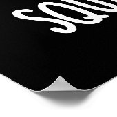 Square-vocado Grappige Avocado Puns Donker BG Poster (Hoek)