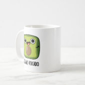 Square-vocado grappige avocado puns koffiemok (Voorkant links)
