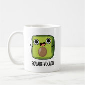 Square-vocado grappige avocado puns koffiemok (Links)