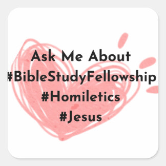 Square Vraag me naar— harten Vierkante Sticker