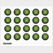 Square Watermelon Ronde Sticker (Vel)