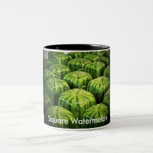 Square Watermelon Tweekleurige Koffiemok