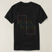 Square Wave Fourier Transform Night Edition T-shirt (Design voorkant)