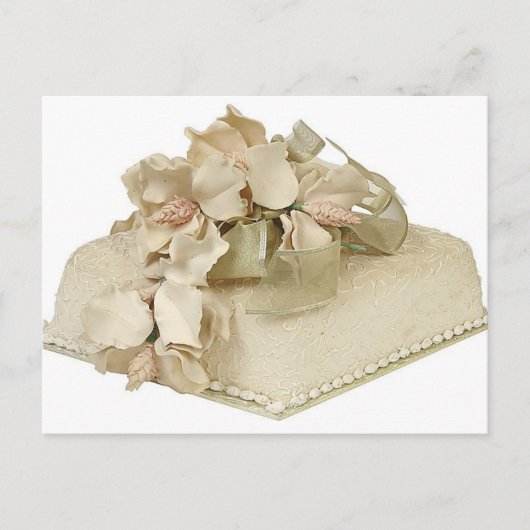 Square Wedding Cake Briefkaart (Voorkant)