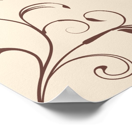 Square Wedding Reception Sezing Chart Poster (Hoek)