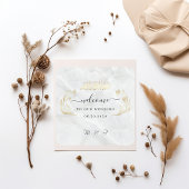 Square Wedding Sticker Welkom op onze dag