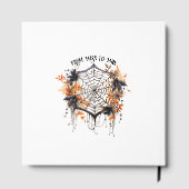 Square White Witchy Vrijgezellenfeest gastenboek (Achterkant)