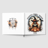 Square White Witchy Vrijgezellenfeest gastenboek (Volledig)