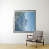 Square Window with Views of the Swiss Alps Wandkleed (In Situ (horizontaal))