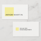 Square Yellow Visitekaartje (Voorkant / Achterkant)