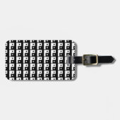 Square Yin Yang Bagagelabel (Voorkant horizontaal)