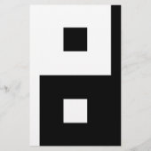 Square Yin Yang Briefpapier (Voorkant)