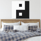 Square Yin Yang Canvas Afdruk (Insitu (Slaapkamer))