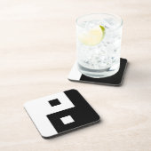 Square Yin Yang Drankjes Onderzetter (Rechterzijde)