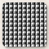 Square Yin Yang Drankjes Onderzetter (Voorkant)