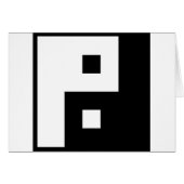 Square Yin Yang Kaart (Voorkant Horizontaal)