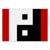 Square Yin Yang Kaart (Voorkant Horizontaal)
