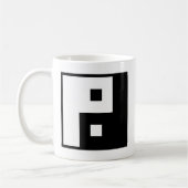 Square Yin Yang Koffiemok (Links)