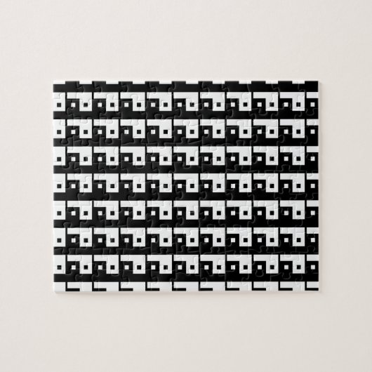 Square Yin Yang Legpuzzel (Horizontaal)