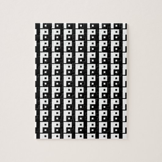 Square Yin Yang Legpuzzel (Verticaal)