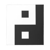 Square Yin Yang Notitieblok (Voorkant)