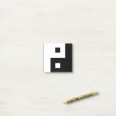 Square Yin Yang Post-it® Notes (Op bureau)