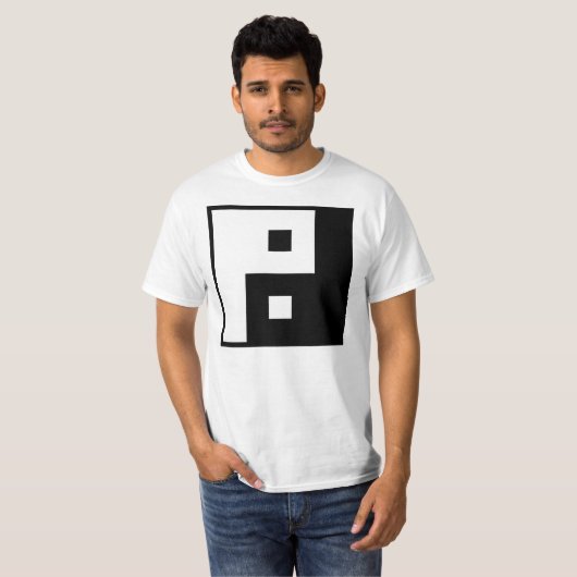 Square Yin Yang T-shirt (Voorkant volledig)