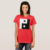 Square Yin Yang T-shirt (Voorkant volledig)