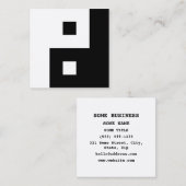 Square Yin Yang Vierkante Visitekaartje (Voorkant / Achterkant)