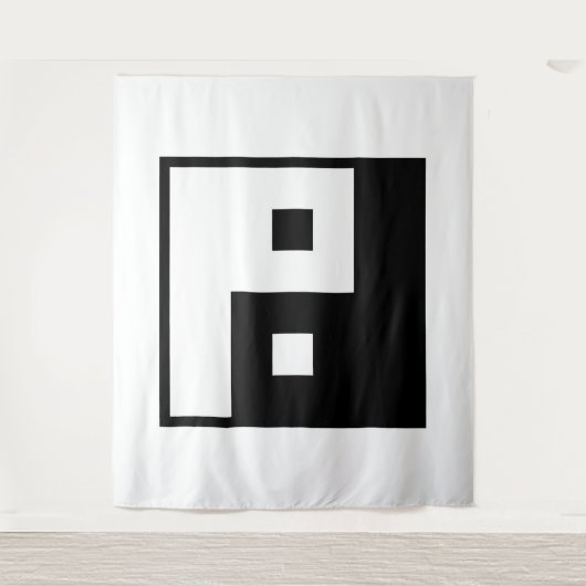 Square Yin Yang Wandkleed (Voorkant)