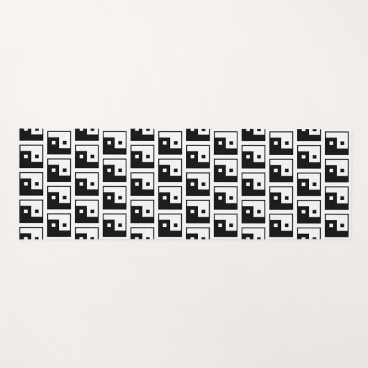 Square Yin Yang Yogamat (Voorkant (horizontaal))